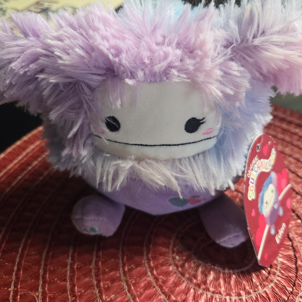 Squishmallows Purple Pastel Fluffy Monster Plush